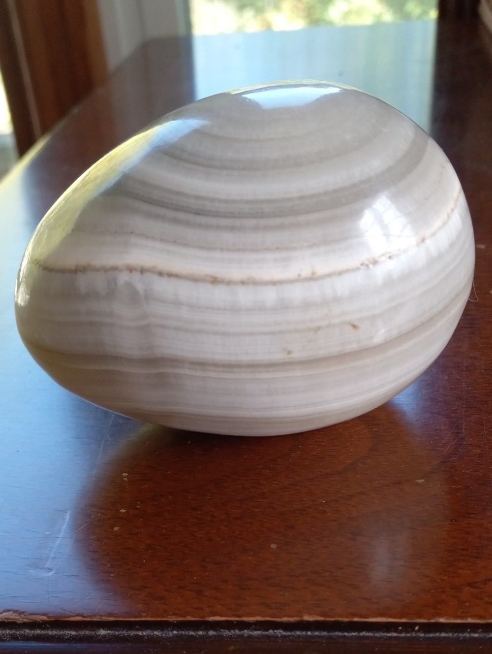 Large Banded Agate Crystal Egg!!!